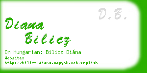 diana bilicz business card