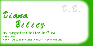 diana bilicz business card